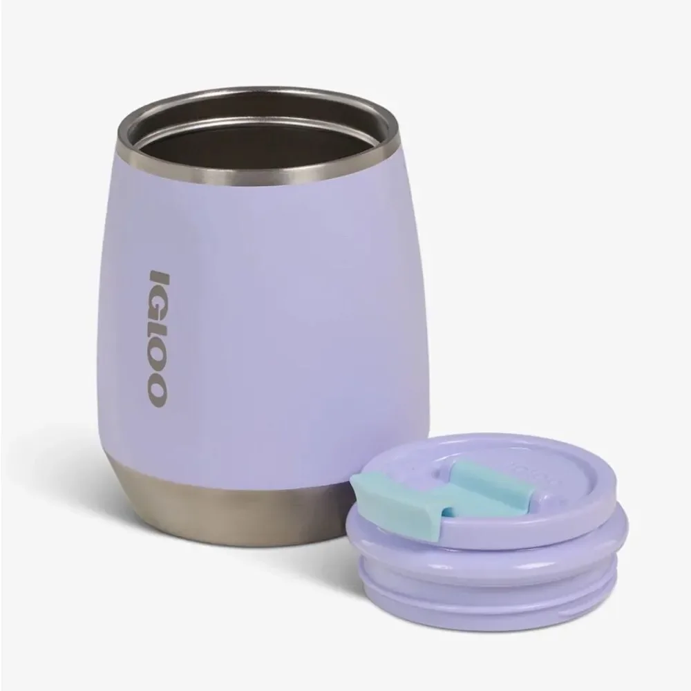 Igloo Light Purple Retro Style Wine Tumbler 10 oz